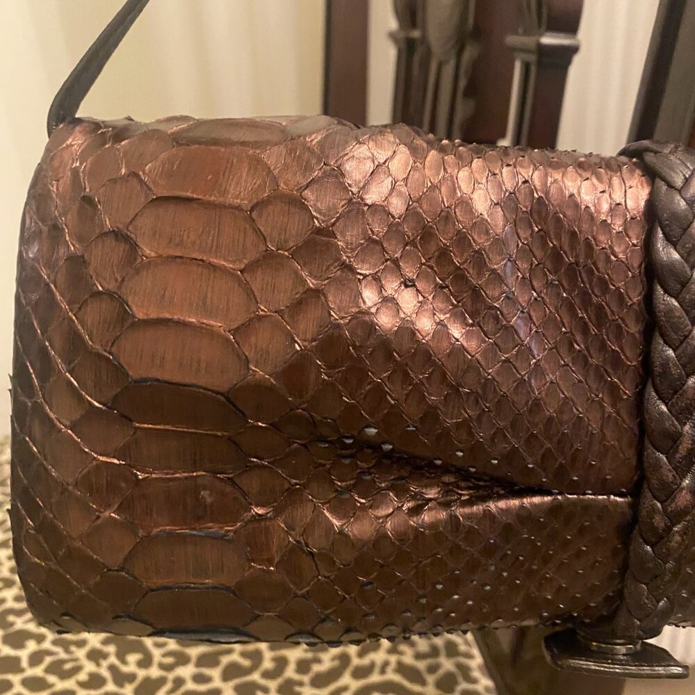 Ferragamo Python Evening Purse - Picture 10 of 14